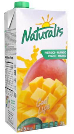 Naturalis bautura piersici-mango 2 L