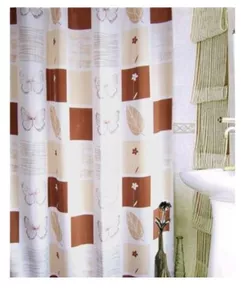 купить Занавеска для ванной Bisk 06050 TXT THESSA bej, 180x200 в Кишинёве 