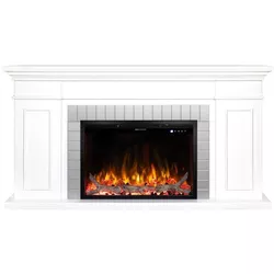 купить Камин электрический ArtFlame Safina & Tomas maxi, 900x1700x300 mm, Alb в Кишинёве 