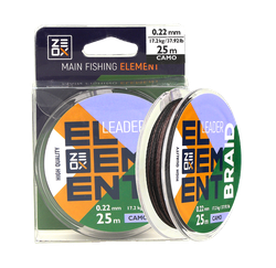 Шнур Zeox Element Leader Braid 25м Camo 0.35мм