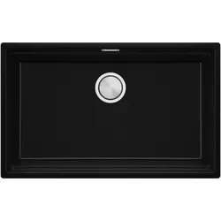 cumpără Chiuvetă bucătărie Primagran Prague 80 Level Undermount Black metallic + accesorii 470x760 MP8KM#P în Chișinău 