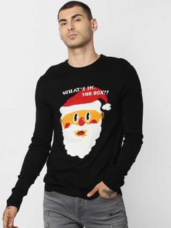 Трикотаж JACK&JONES Черный с принтом jack&jones 12163009