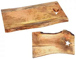 купить Поднос/столик кухонный Promstore 48084 Поднос сервировочный EH 41x23x2 см из мангового дерева в Кишинёве 