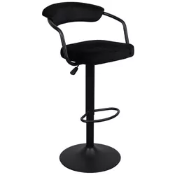 cumpără Scaun de bar Deco SB-31 Catifea Black+Black Leg în Chișinău 