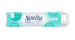 Discuri cosmetice de vată Novita Delicate, 120 buc.