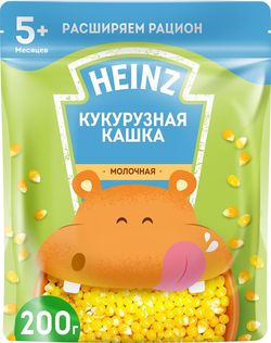 Молочная кукурузная кашка Heinz с Омега 3 (5+ мес) 200 г