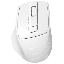 Wireless Mouse A4Tech FG30, Optical, 1000-2000 dpi, 6 buttons, Ergonomic, 1xAA, White/Grey, USB