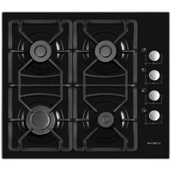 купить Встраиваемая поверхность газовая Zanetti ECO 1140 Black в Кишинёве 