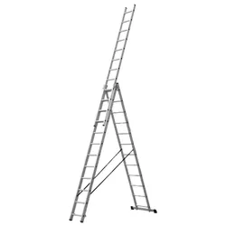 cumpără Scară Lider-Tech AC0312A Scara cu trei tronsoane, 3x12 trepte, H=7.88m, sarcina max.150kg în Chișinău 
