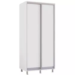 cumpără Dulap Mobildor-Lux Aron cu uși glisante (100x60x200H cm) Alb Brilliant în Chișinău 