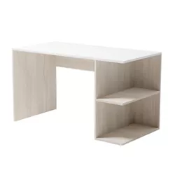 купить Офисный стол Smartex (10205) Comp 130cm Alb+Stejar deschis в Кишинёве 