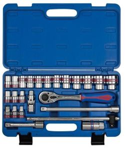 cumpără Set de unelte de mână King Tony ST4528SR набор 1/2" торцевых головок дюймовые 6 гран.и принадлежностей, 24 пр. în Chișinău 