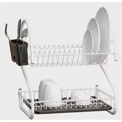 cumpără Uscator pentru vase Teknotel KB018 Scurator vase 46x44x30cm, metal/plastic alb în Chișinău 