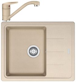 cumpără Chiuvetă bucătărie cu bateria Franke 114.0491.714 BFG 611-62 + Novara Plus Avena în Chișinău 