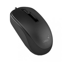 Mouse Genius DX-120, Optical, 1000 dpi, 3 buttons, Ambidextrous, Black, USB