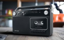 MUSE M-152 RC, Tuner FM, Cassette Recorder, Black