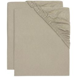 cumpără Lenjerie de pat pentru copii Jollein 2511-507-67058 Cearsaf cu elastic Jersey Olive Green, 120x60cm, 2buc în Chișinău 