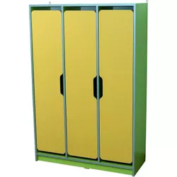 cumpără Dulap pentru instituții Tisam Шкаф детский 3-местный с фигурными дверями, 934х350х1400мм (30323) în Chișinău 