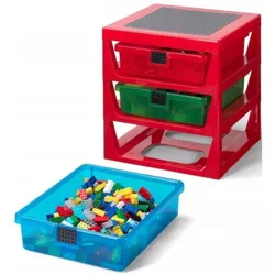 купить Набор детской мебели Lego 4095-R Стол-Стелаж 3 ящика Red в Кишинёве 