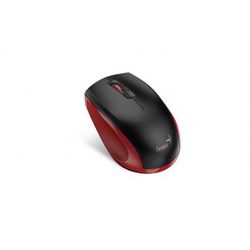 Wireless Mouse Genius NX-8006S, 1200 dpi, 3 buttons, Ergonomic, Silent, BlueEye, 1xAA, Black/Red