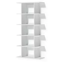 купить Офисный стеллаж Fabrik Home Nr.6 Pablo (800x1690x330) Белый ясень в Кишинёве 