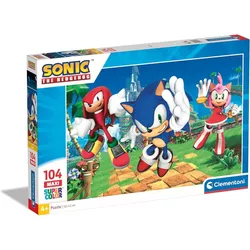 cumpără Puzzle Clementoni 104 MAXI: Sonic (25764) în Chișinău 