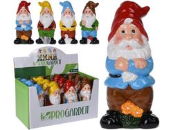 Статуэтка "Гном с цветком" 20cm, керамический