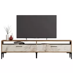 cumpără Comodă TV Trendy Istanbul 2, Marmura alba de nuc în Chișinău 