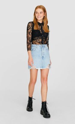 Блуза Stradivarius Чёрный 6047/633/001