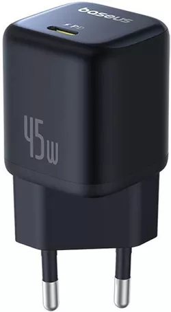 cumpără Încărcător cu fir Baseus P10176800123-00 GaN 1*Type-C 45W, PicoGov Series, Cosmic Black în Chișinău 