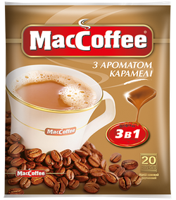 MacCoffee 3в1 Карамель (20пак в упаковке)