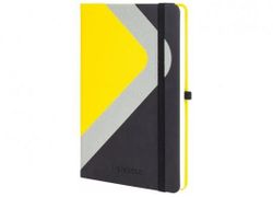 Carnet cu elastic A5 128 foi COMBI-1(cop.tare,piele) linii