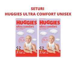 Набор Подгузники Huggies Ultra Comfort Mega 4, унисекс (8-14 кг), 66 шт