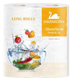Полотенца бумажные Harmony Absorbent Practik XL Long Rolls 2 слоя 21м*2
