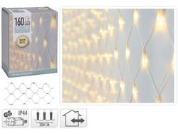 Огни новогодние "Сетка" 160LED 2X1m, тепл-белый