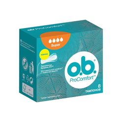 O.B. тампоны Pro Comfort Super, 8шт