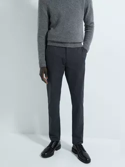 Брюки ZARA Темно серый 6861/650/801