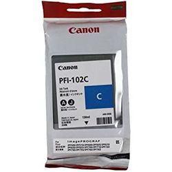 Ink Cartridge Canon PFI-102C cyan,130ml for iPF765,760,755,750,720,710,700,655,650,610,605