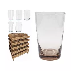 купить Ваза H&S 52518 Vaza din sticla in sortiment, H20cm в Кишинёве 