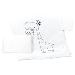 cumpără Lenjerie de pat pentru copii PernaMea Set lenjerie 3 piese Satin Girafa (PM.100468/13) în Chișinău 
