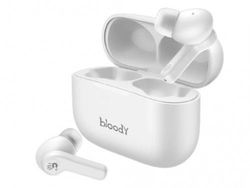 Wireless Gaming Earphones Bloody M30, 10mm driver, 32 Ohm, 105db, Bluettoth 5.0, 40/500 mAh, White