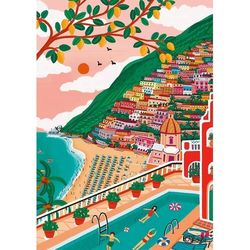 купить Пазл Trefl 10895 Puzzle 1000 Premium Plus. Positano, Italy в Кишинёве 
