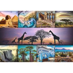 купить Головоломка Trefl R25K /34 (10792) Puzzle 1000 Collage Africa в Кишинёве 