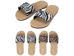Slapi de vara pentru femei "Leopard / zebra" m.36-41