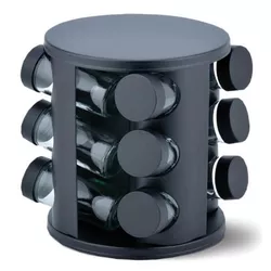 cumpără Accesoriu pentru bucătărie Maestro MR 1725, set pu condimente, Black (12buc) în Chișinău 