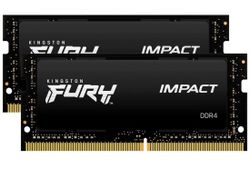16GB DDR4-3200MHz SODIMM Kingston FURY Impact (KF432S20IB/16), CL20-22-22, 1.2V, Intel XMP, Black