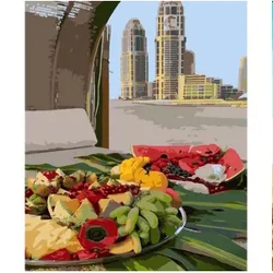 купить Картина по номерам Strateg R 9 / 2 (HH014)(40105) Feliie de fructe, 40x50 cm в Кишинёве 