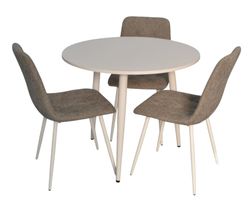 cumpără Set masă și scaune Evelin di Costacurta стол DT-404-5Wh + 3 стула YTC-080Wh Grey în Chișinău 