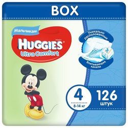 Подгузники Huggies Ultra Comfort Mega 4 Boy (8-14 kg) Disney BOX 126 шт