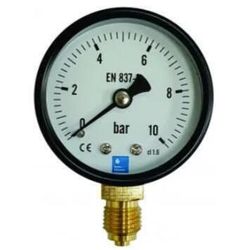 cumpără Accesoriu sisteme de încălzire Hydro S Manometru 0-10bar, 1/4" M, cu ieşire in jos (Radial) (0850011) în Chișinău 